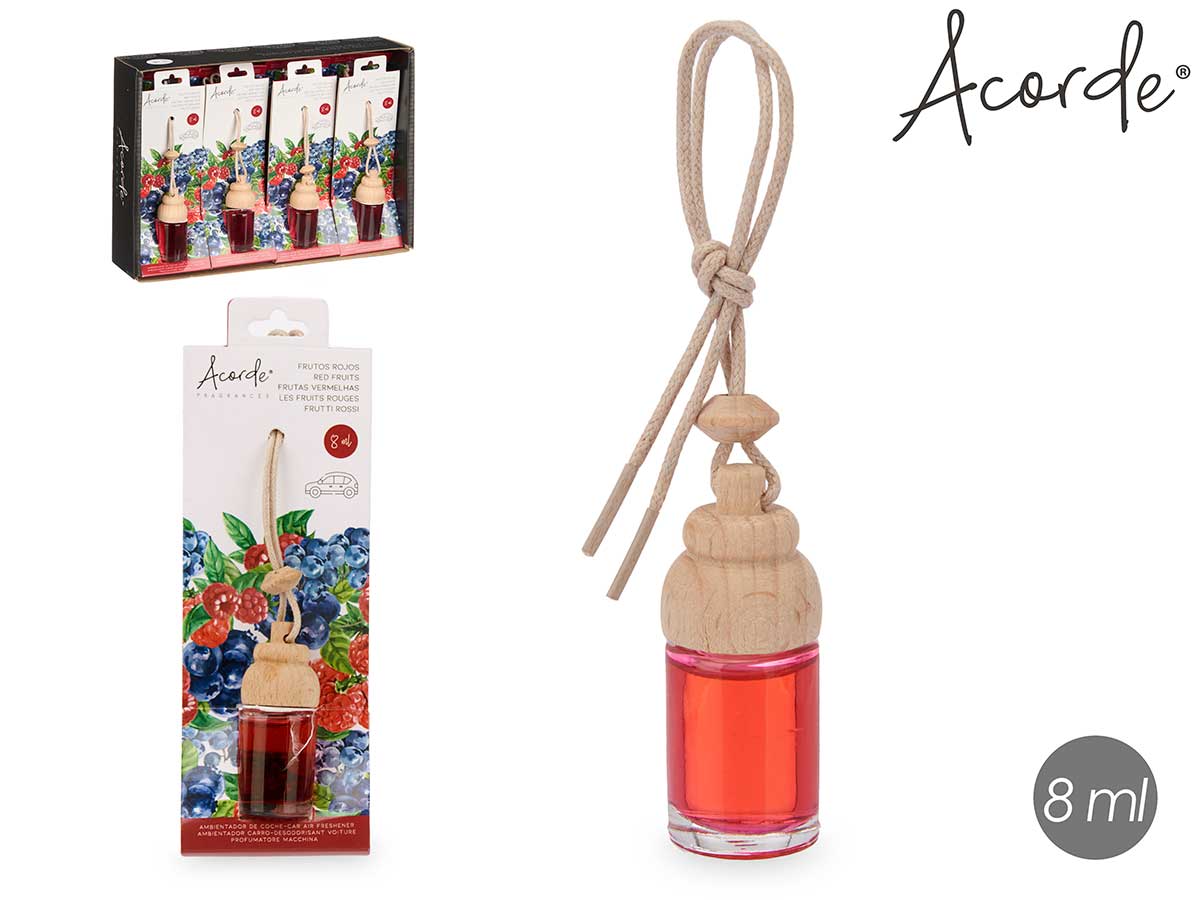 Ambientador Carro 8ml Frutos Vermelhos - ACORDE