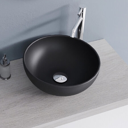 Lavatorio Red 400mm Preto SALAT BLACK - RUBICER