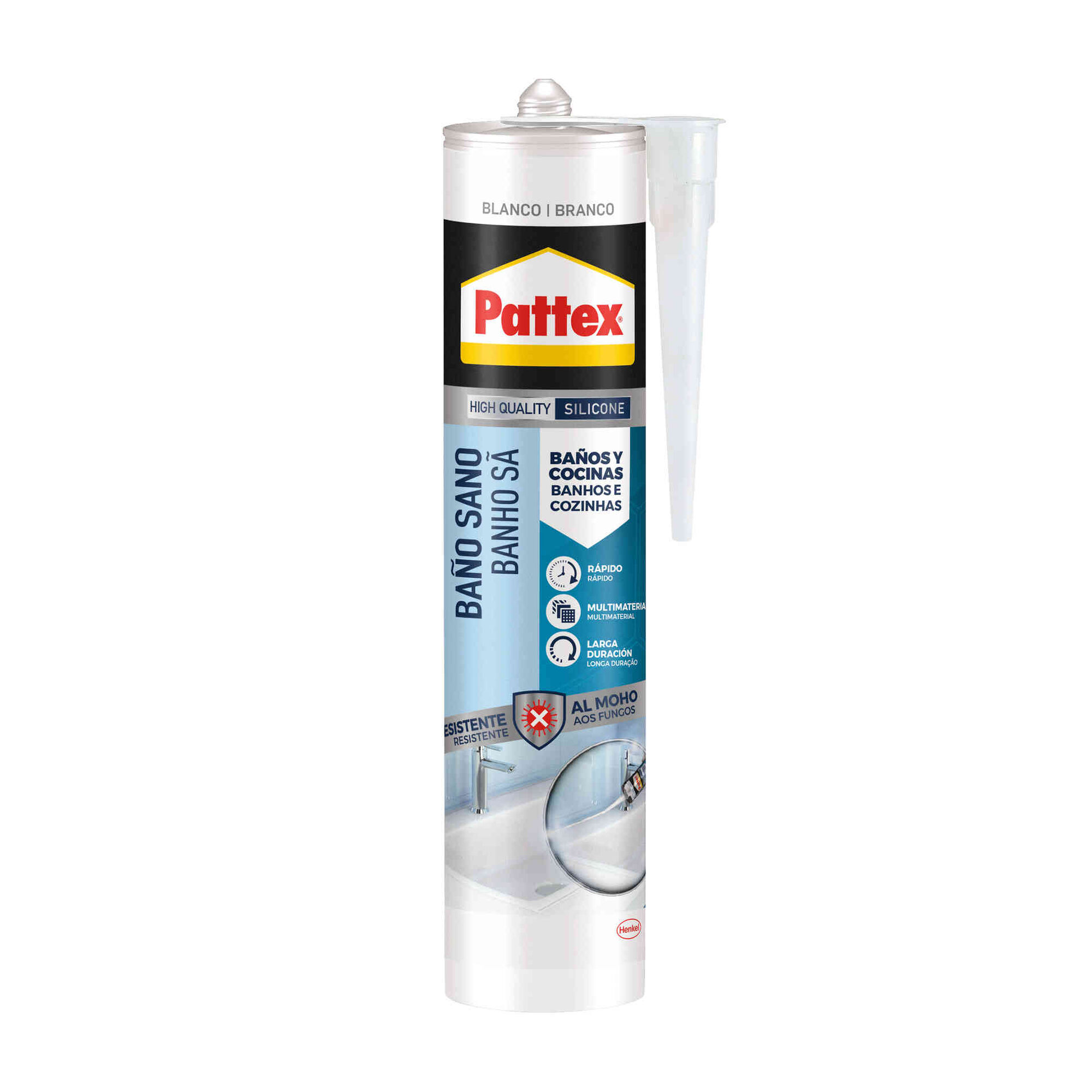 Silicone Banho/Cozinhas Neutro Branco 280ml-PATTEX
