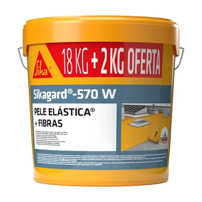 Pele Elast SIKAGARD 570W Fibras Cinza 20Kg- SIKA