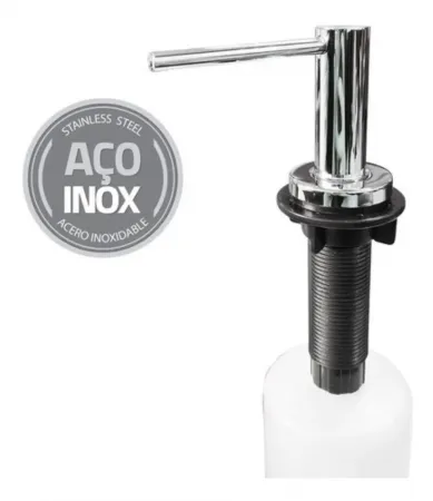 Doseador Bancada Sab.Liquido Inox - VIVACOR