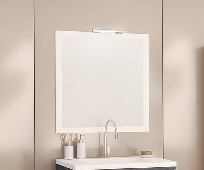 Espelho Madrid Branco 80x80 - AML