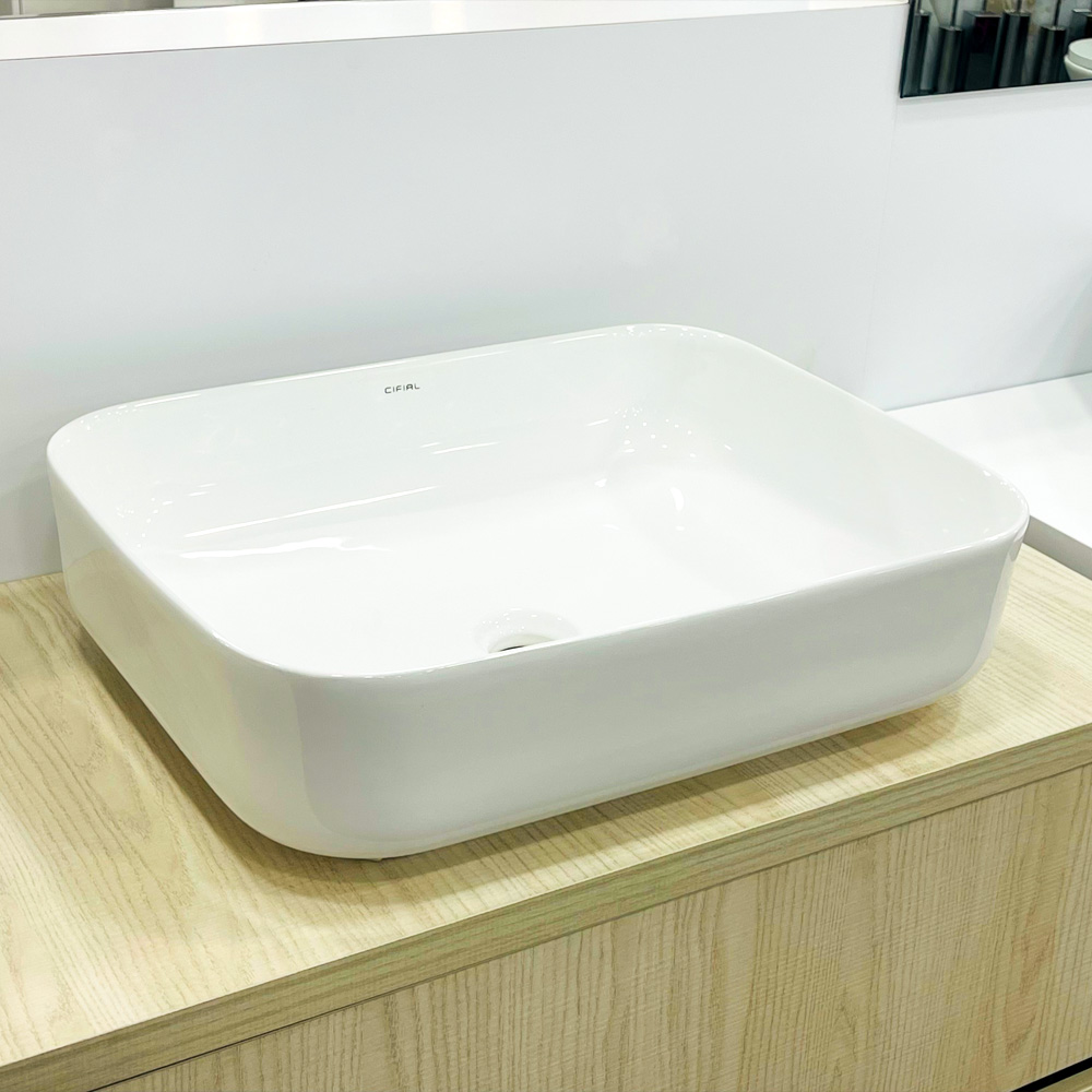 Lavatorio Pousar A2S Branco Rect 50x40x16 - CIFIAL