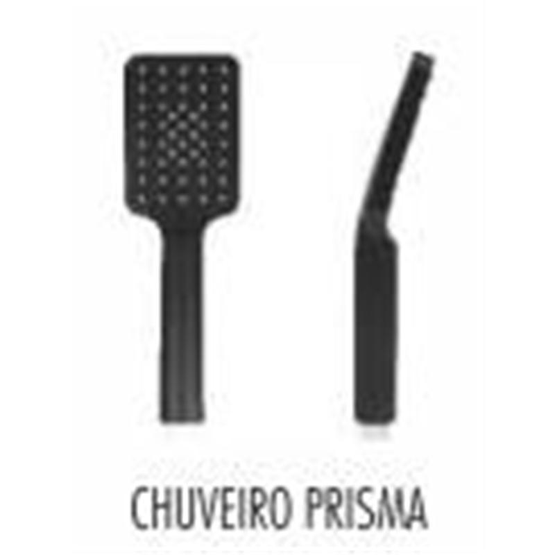 Chuveiro Quadrado PRISMA Preto - AFJ