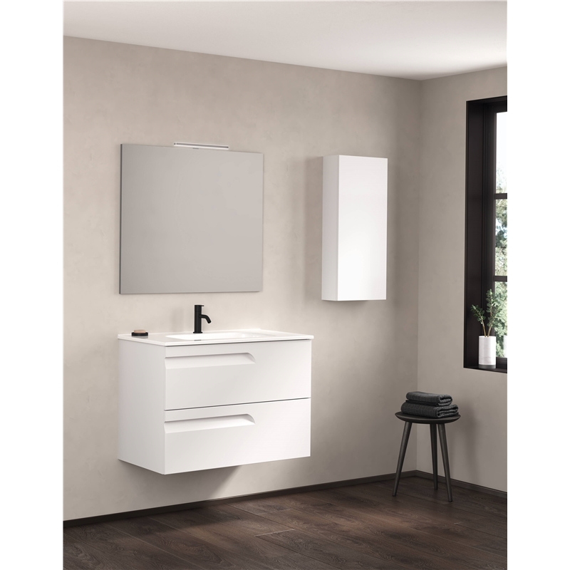 Conj Movel WC 80 VITALE Branco+Lavat Slim- ROYO
