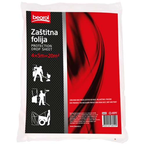 Cobertura Prot Pintura Plast Fino 4x5m - BEOROL