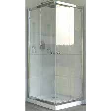 Cabine Duche S/Base 900x900x1850 Quadr Crom - AFJ