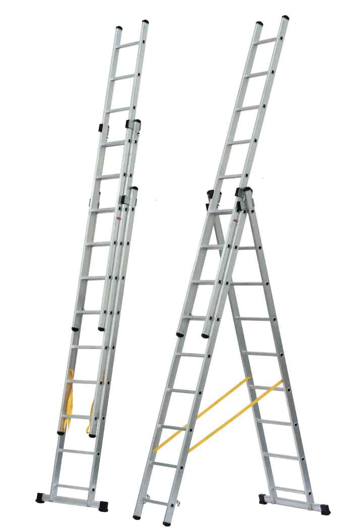 Escada Alum Tripla Trek 3x12 Degraus - TEICOCIL