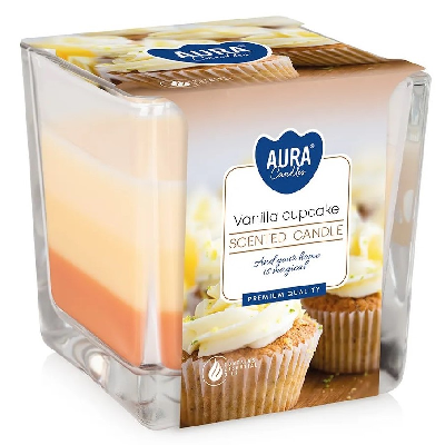 Ambientador Vela Copo Vidro 170Gr BAUNILHA - AURA
