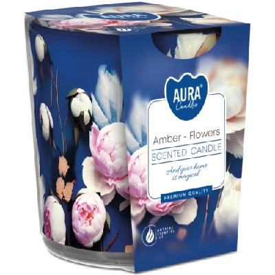 Ambientador Vela Copo Vidro 100Gr FLOWERS - AURA