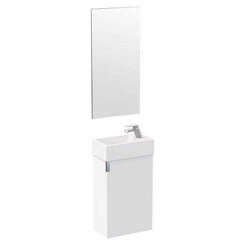Conj Movel Wc Lavat + Espelho PIKE 40 Branco - SANITANA