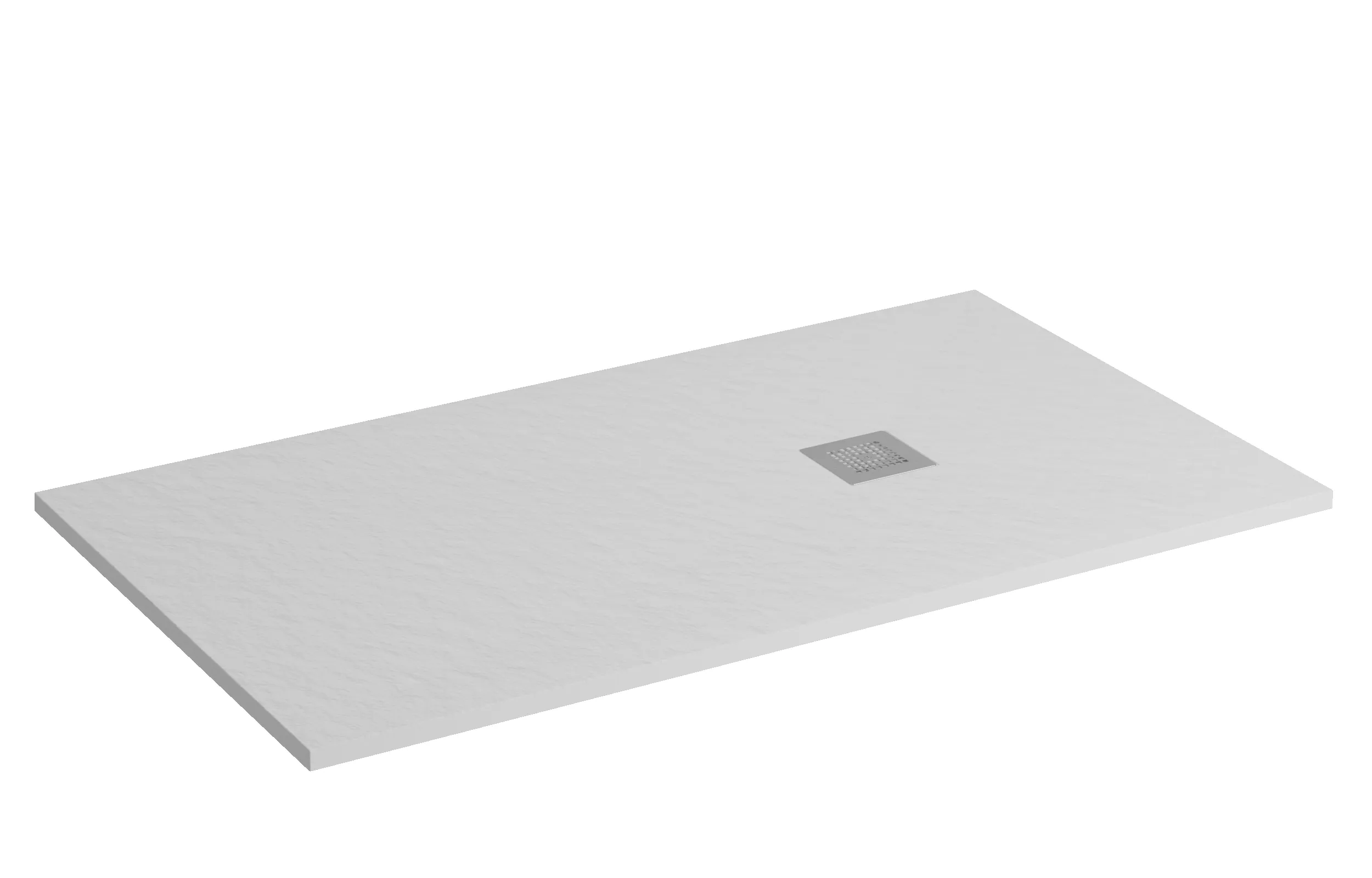 Base Duche Pedra Natural 120x80 Branco Mate - BM