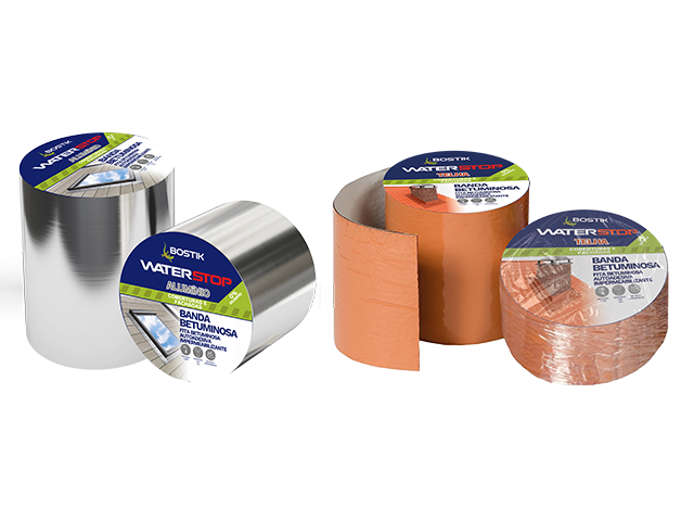 Banda Betuminosa Alum WATERSTOP 100mm x 10m - BOSTIK