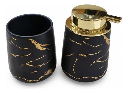 Conjunto Dispensador Sabonete Liquido+Copo VP589 - FLORA